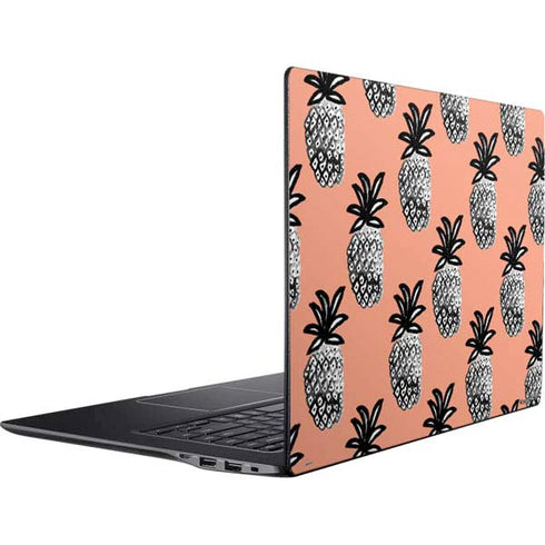 Bouffants and Broken Hearts Gray Scale Pineapple Ativ Book 9 (15.6in 2014) Skin